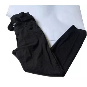 H&M Womens High-Rise Black Denim Jeans Belted